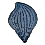 Beachcombers Textured Blue Seashell Dish