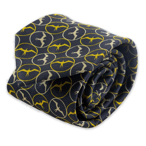 Pineapple Palaka "Iwa" Neck Tie- Black & Gold