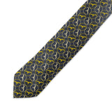 Pineapple Palaka "Iwa" Neck Tie- Black & Gold