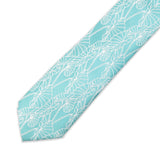 Pineapple Palaka "Kalo" Neck Tie- Teal & White