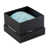 Pineapple Palaka "Kalo" Neck Tie- Teal & White in Box