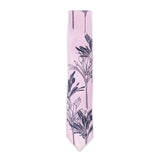 Pineapple Palka Lavender Ti Plant Pattern Neck Tie