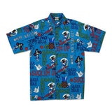 Go Barefoot "Pidgin English" Men's Aloha Shirt -Turquoise