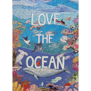 Surf Shack "Love the Ocean" Puzzle by Emma Lopes, 1000-Pieces