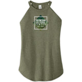  Polynesian Cultural Center Women’s "Floral Fronds" Rocker TankPolynesian Cultural Center Women’s "Floral Fronds" Rocker Tank- Military Green Frost