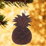 Wooden Pineapple Christmas Ornament 