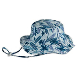 Dozer "Wave Break" Blue Boys Bucket Hat- Reversible view