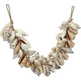 Decorative White Sea Shells Rope Garland- 21"