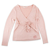 PCC Women's Cuddle Soft Wrap Top- Blush Heather