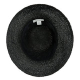 Kooringal Women's "Jean" Mid Brim Hat- Broome Black- interior view