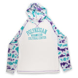 PCC Custom Women's Long Sleeve Light Weight Sweatshirt- Purple/Turqouise