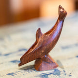 EarthView Diving Dolphin Wood Figurine- 3"