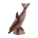 EarthView Diving Dolphin Wood Figurine- 3"