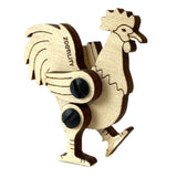 Zootility Land 3D Wooden Rooster Puzzle