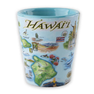 Xplorer Maps Ceramic Hawaii Map Toothpick Holder