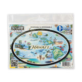 Xplorer Hawaii Map Oval Vinyl Sticker 