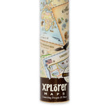 Xplorer Maps Lithographic Hawaii Map- 18"x24" 