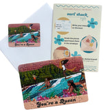 Surf Shack "You're a Queen" Puzzle Postcard, 48-Pieces