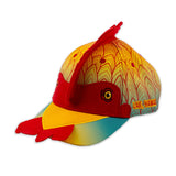 3-D Children's Rooster Baseball Cap Side View