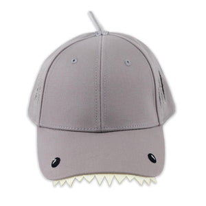 PCC Gray Shark Youth Baseball Cap- Front View