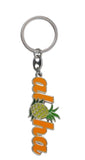 "Aloha Pineapple" Enamel on Metal Keyring/Fob