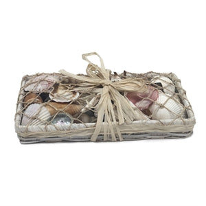 Beachcombers "Long Shell Basket"- White