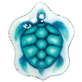 Beachcombers's Coastal Life "Blue Turtle" Glass Plate 