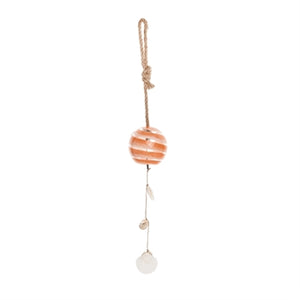 Beachcombers Coastal Life Swirling Orange Drop with Shells