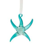 Beachcomber Blue Glass Sea Star Ornament