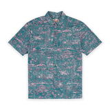 Kahala "The Country" Men's Aloha Shirt- Teal