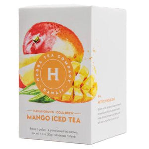 Hobbs Tea Company "Hawaii Mango" Cold Brew Tea, Box of 10 Sachets