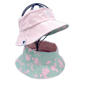 Hale Pua Reversible Open Crown Puka Bucket Hat- Ginger Ulei