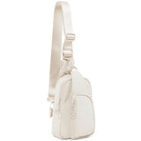 Ampere Creations "Julie" Nylon Crossbody / Sling Bag- White 