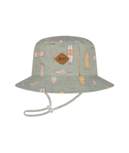 Dozer "Lochiel" Baby Boy Ocean-theme Khaki Print Bucket Hat