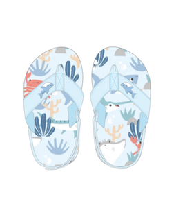 Earth Nymph "Oceanic" Baby Boy Flip Flops