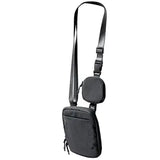 Ampere Creations Betsie Nylon Vertical Sling Belt Bag- Dark Gray