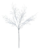 Kurt Adler White Glitter Beaded Twig Spray