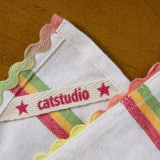 Catstudio Screen-printed Cotton "Hawaii" Dish Towel Label