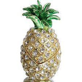 Swarovski White Crystal Pineapple Trinket Box- 3"