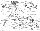 "Fish of the Pacific" Educational Coloring Book