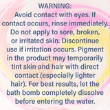 Luxiny Dolphin Rainbow Burst Bath Bomb Warning