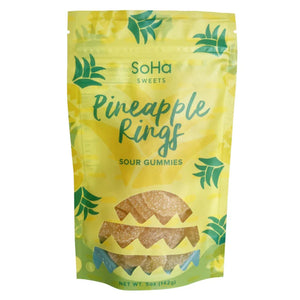 SoHa Sweets Sour Pineapple Rings Gummies- 5 oz.