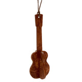 8-Sided Birch Wood Ukulele Ornament