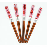 Hawaii Chopstick Company "Hibiscus" Reusable Bamboo Chopsticks