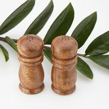 Acacia Wood Salt and Pepper Shaker Set, 2-Piece