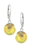 Leightworks "Nautilus" Polished-Fire Crystal Earrings