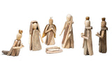 7-Figure Handmade Driftwood Nativity Set