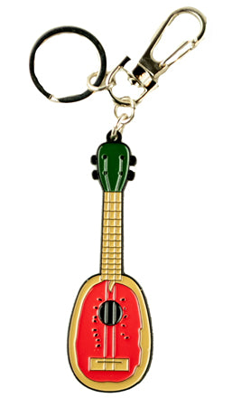 Watermelon Ukulele Keychain- 3'' - The Hawaii Store