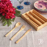 Bamboo Flatware Set w/Case 12p - Polynesian Cultural Center