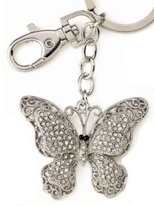 Kubla Crafts "Crystal Butterfly" Key Chain